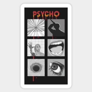 Square psycho Sticker